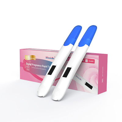 Home Urine 25mIU/ML HCG Kit Plastik Diagnostik Tes Strip Kehamilan