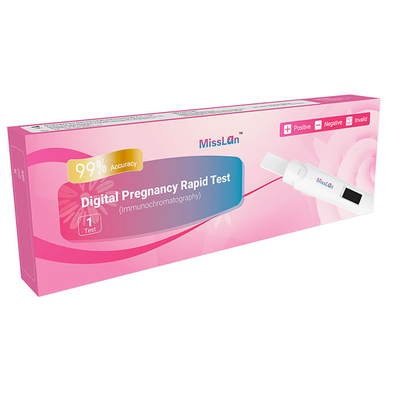 30 Bulan Satu Langkah Digital HCG Test Kit Strip Urine Untuk Kehamilan Respons Pertama OTC