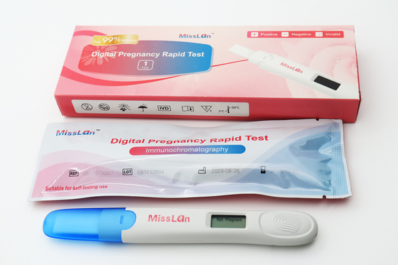 MDSAP Digital HCG Test Kit Digital Test Kehamilan Cepat Di Rumah Deteksi Awal